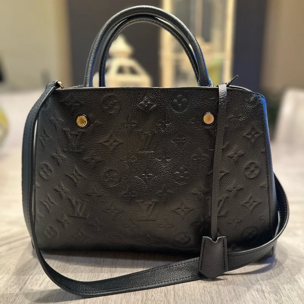 Black Louis Vuitton Montaigne MM Monogram Empriente - Picture 3 of 17